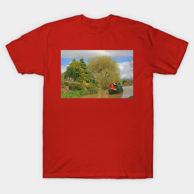 Narrow Boat, Cropredy, April 2024 T-Shirt by RedHillDigital